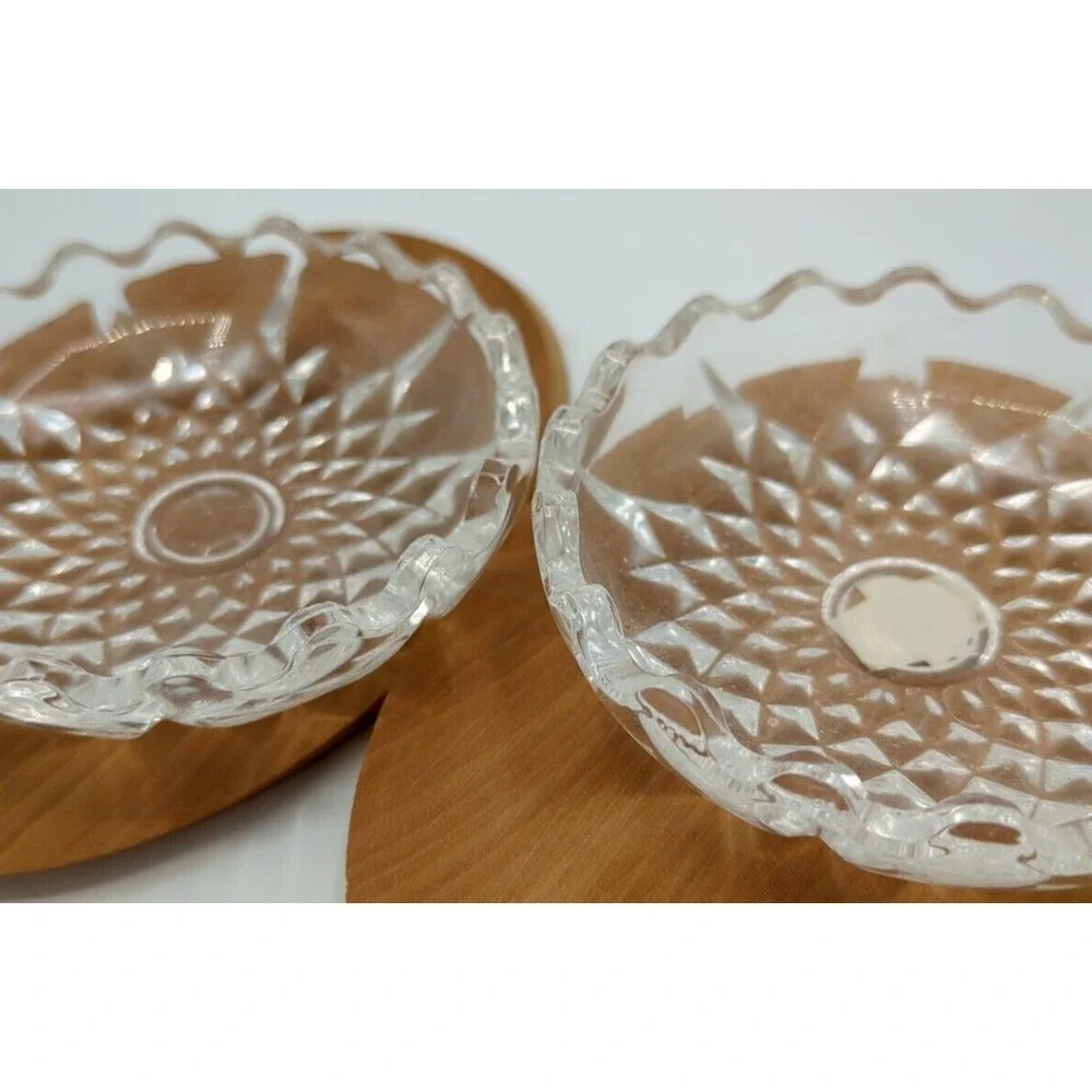Zajecar 24% Lead Crystal Trinket Box Round‎ Covered Dish 3.5